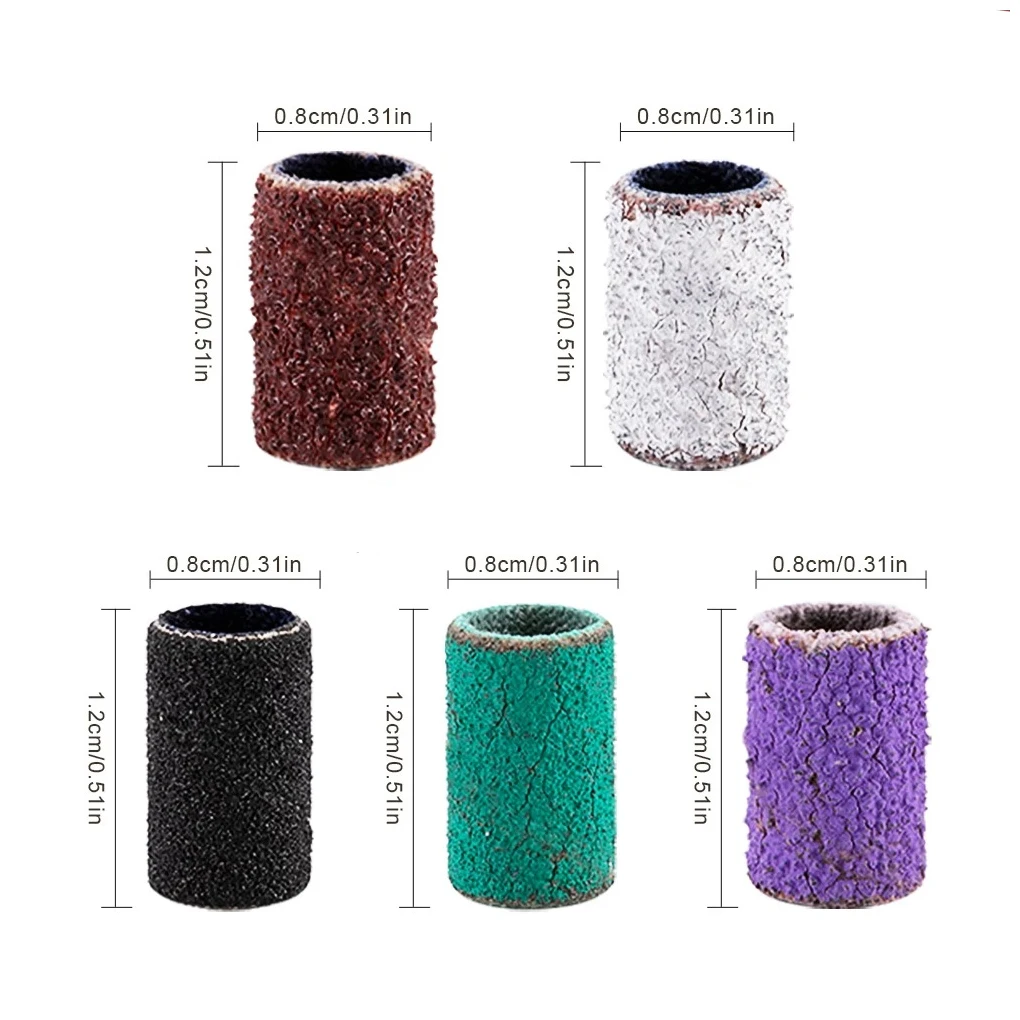 100 шт. набор портативный шлифовальный барабан ассортимент спа девушки ногтей