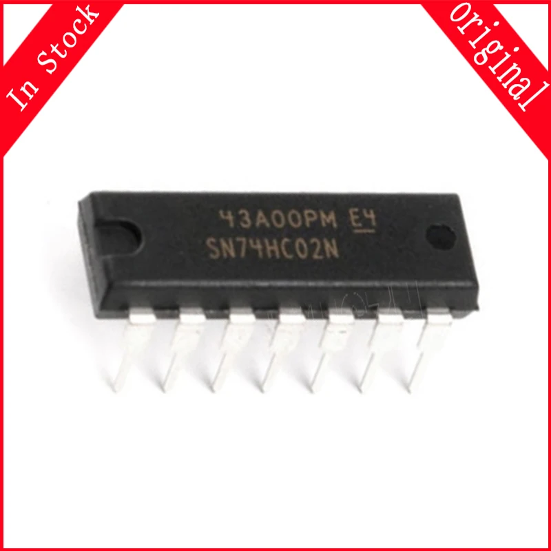 10 шт./лот SN74HC02N 74HC02N DIP14 74HC02 DIP-14 и оригинальная фотография