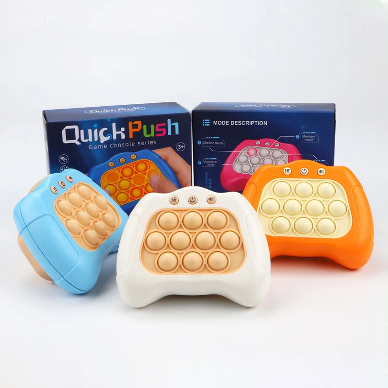 

Quick Push Childrens Press Handle Fidget Toy Pinch Feeling Quick Push PUP IT Game electronic Squeeze Decompression Toys Sensory