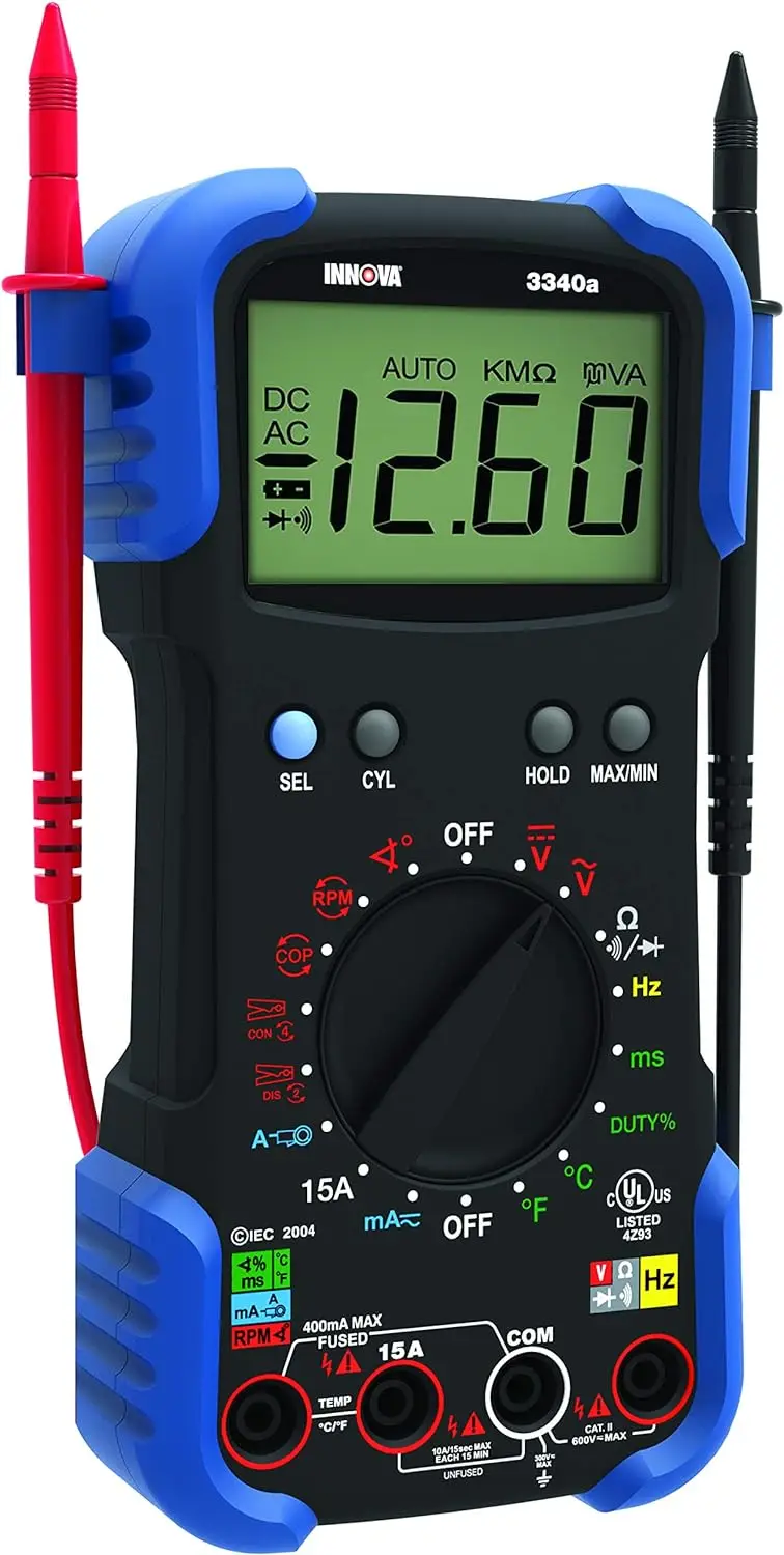 

Professional Automotive Digital Multimeter, Black