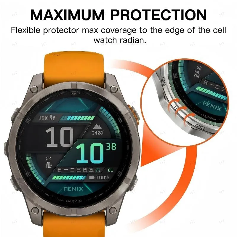 Фото Защитная пленка для экрана Garmin Fenix 8 7X 7 7S 6X 6 6S Pro 5X 5 5S Plus Garmin Forerunner 970 570 965 265 165 955 255 55 45 245 №3