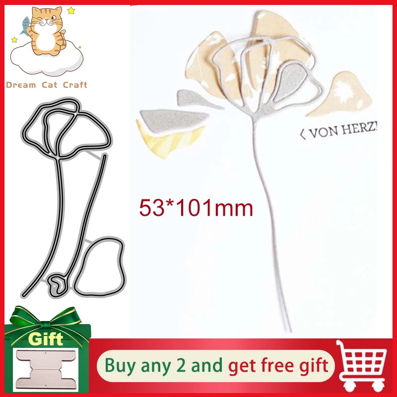 

Style 1 Floral Flower Metal Cutting Dies for Scrapbooking Handmade Mold Cut Stencil DIY Card Make Mould Model Craft Decoration