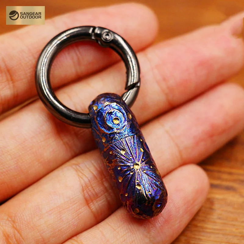 

Star Sky Portable Small Titanium Alloy Sealed Bottle Waterproof Box Medicine Bottle Outdoor EDC tool