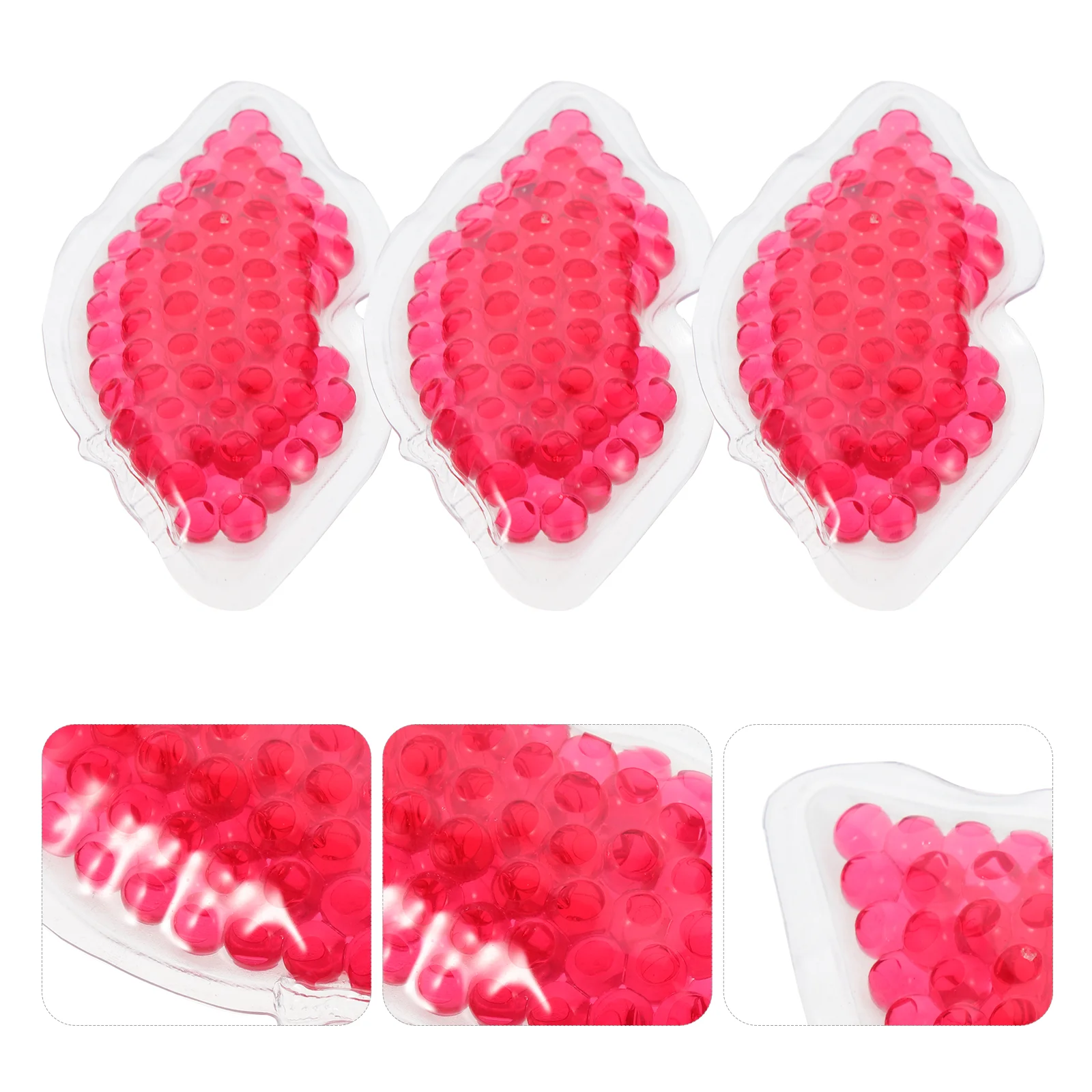 

3 Pcs Beauty Face Mask Lip Cooling Gel Sheet Pads Patch Health Care Portable Relaxing Silica Hot Cold Compress