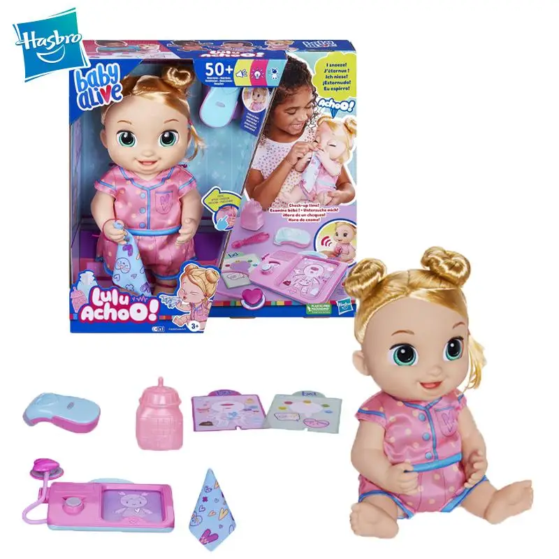 

Hasbro Baby Alive Lulu Achoo Doll Interactive Doctor Play Toy with Lights Sounds Movements and Tools Kids Ages Blonde Hair