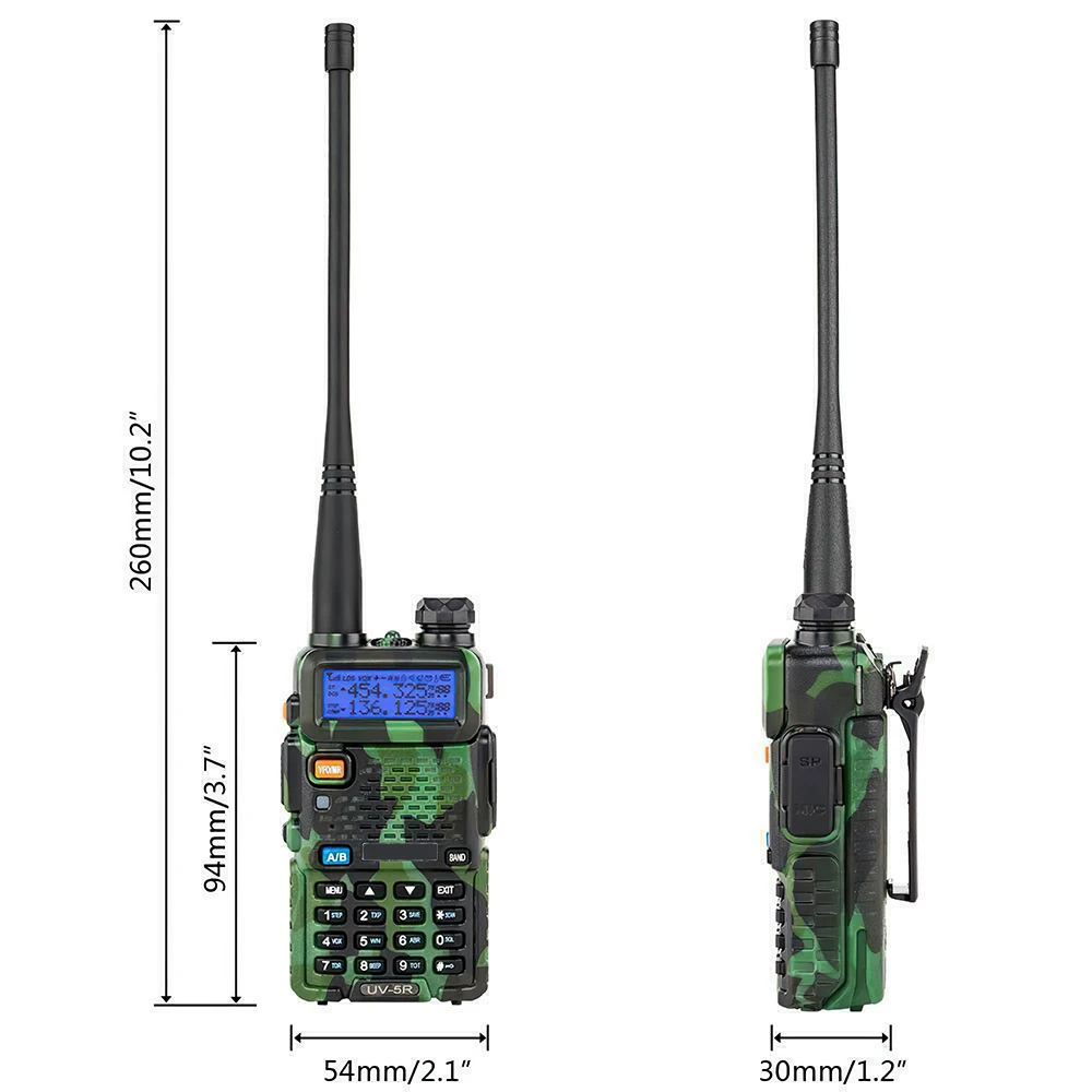 baofeng uv 5r walkie talkie portable handheld radio transceiver vhf dual band two way radio mini walkie talkie for outdoor hunt free global shipping