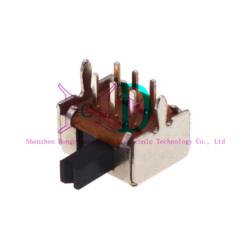 Маленький тумблер SK22D07 высота ручки 2-6 мм 2 ряда передачи 2P2T 6 контактов