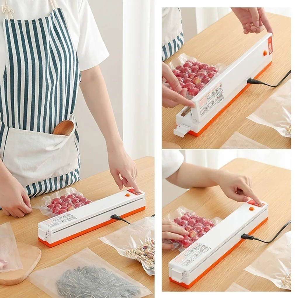 

Food Saver Vacuum Sealer Home Use Food Vegetable Meat Beef Bag Sealing Machine US Plug 110V