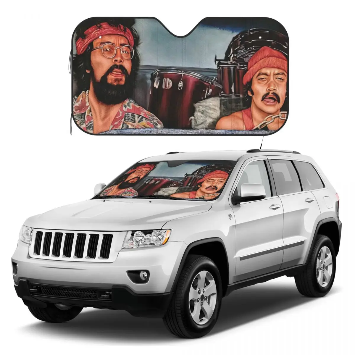 

CHEECH AND CHONG Sunshades Reflector Anti Uv Custom Funny Car Sunshade Sun Shade
