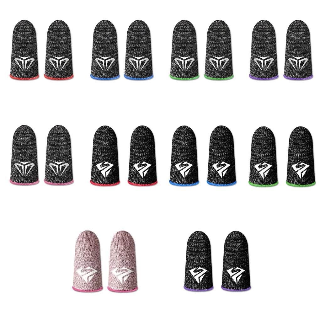 

5 Pairs For PUBG Mobile Games Gaming Finger Sleeve Breathable Fingertips Sweatproof Anti-slip Fingertip Cover For Mobile Game