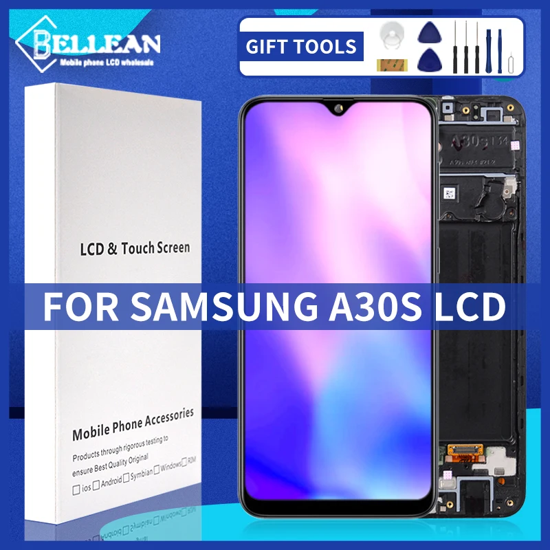 

ЖК-дисплей 6,4 дюйма A30S для Samsung Galaxy A307 с сенсорной панелью и дигитайзером в сборе, экран A307F с бесплатной доставкой и рамкой