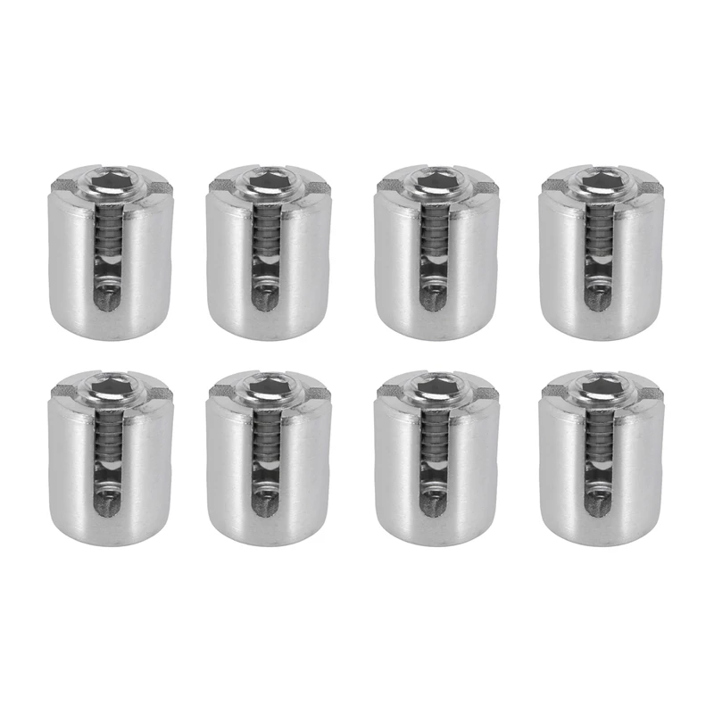 

8 Pcs Stainless Steel Wire Rope Green Wall Trellis Fitting Cross Clip 3Mm Wire