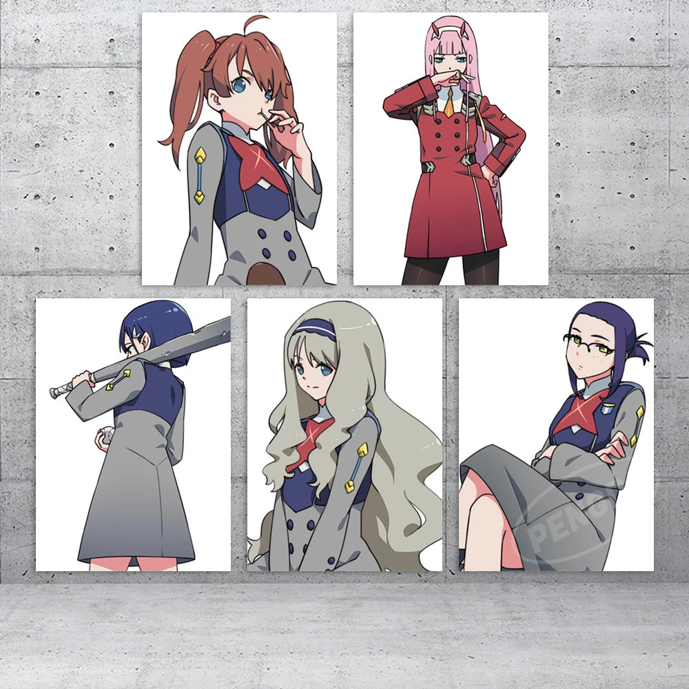 

Home Decor Darling In The Franxx Wall Art Animation Canvas Painting Kokoro Print Poster Zero Two Modular Picture Cuadros Bedroom