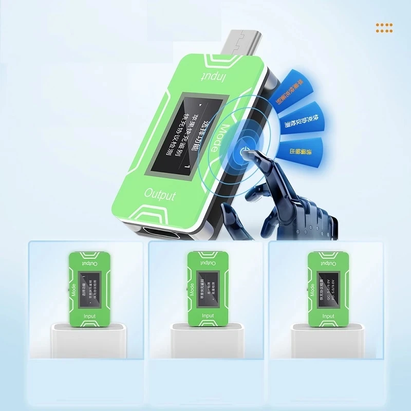 

JCID JC CT02 PD/QC Fast Charge Tester HD Display Charger Power Supply Detection For iPhone Android Phone Voltage Current Test
