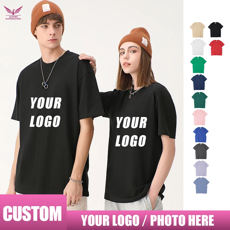 

Custom Logo Customization original T-shirt 100% Cotton Personality Customization original T-shirt print Logo embroidered shirt