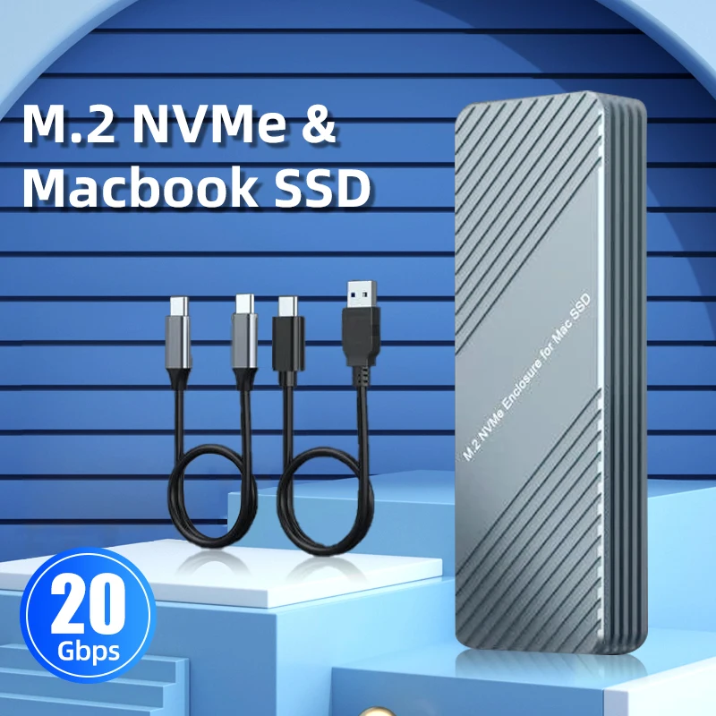 Корпус для внешнего накопителя SSD 3 2 дюйма M.2 Nvme 12 + 16 PIN Apple Mac/iMac/MacBook Pro/Air 2013 до 2016 -