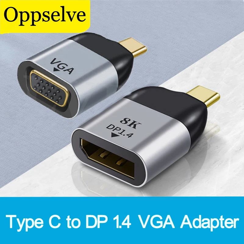 Type-C To HDMI-compatible/VGA/DP/RJ45/Mini DP 8K HD Video Converter 4K USB Type C Adapter For MacBook Pro Lenovo Laptop iPad