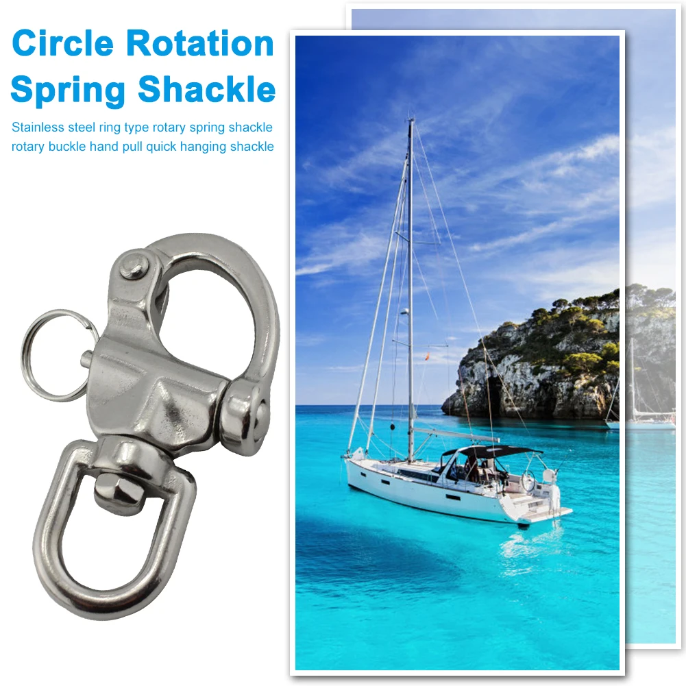 

Stainless Steel Swivel Shackle Quick Release Boat Anchor Chain Eye Shackle Swivel Snap Hook For Marine Boat Yacht Hardware