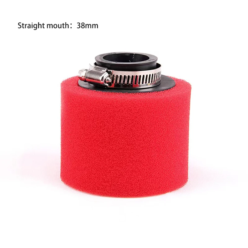 

Воздушный фильтр из красной пены, губчатый очиститель для мопедов, скутеров, грязи, питбайков, мотоциклов, 35 мм 38 мм 42 мм 45 мм 48 мм