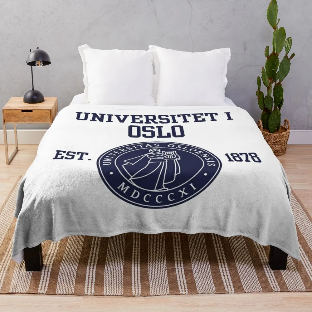 

Universitetet i Oslo Throw Blanket Queen Size Hairy Anti-Pilling Flannel