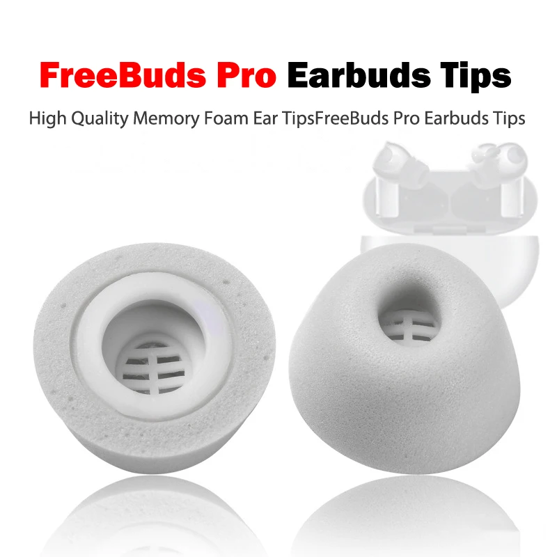 

2Pcs Memory Foam Ear Tips For HUAWEI Freebuds Pro Eartips VIVO TWS2 Earbuds Tips