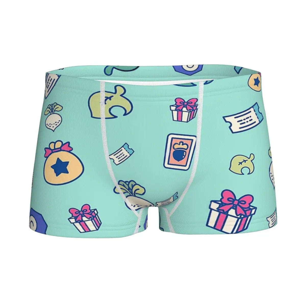 

Man Boys Underwear Animal Crossing Repeating Pattern Youth Panties Boxers Game Teenagers Cotton Underpants