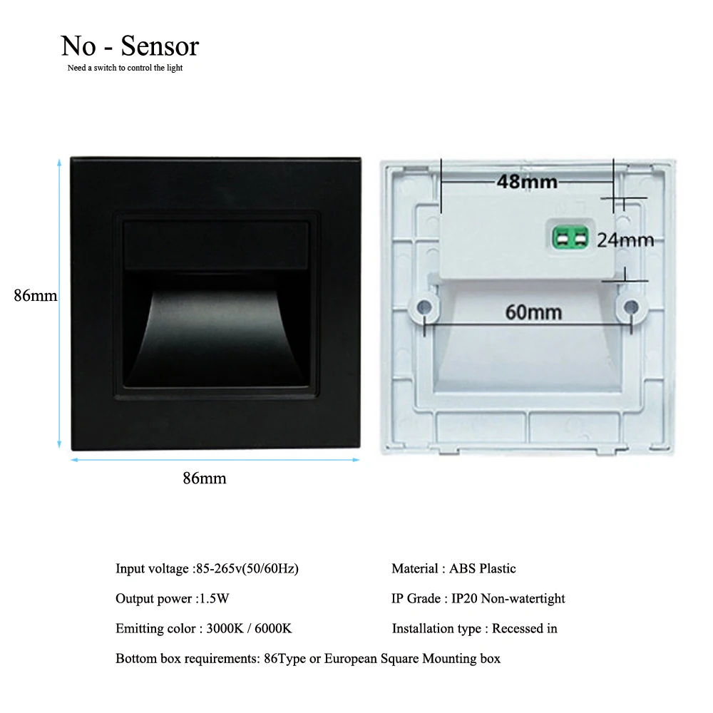 

Настенный светодиодный светильник WAAJEA для ступеней