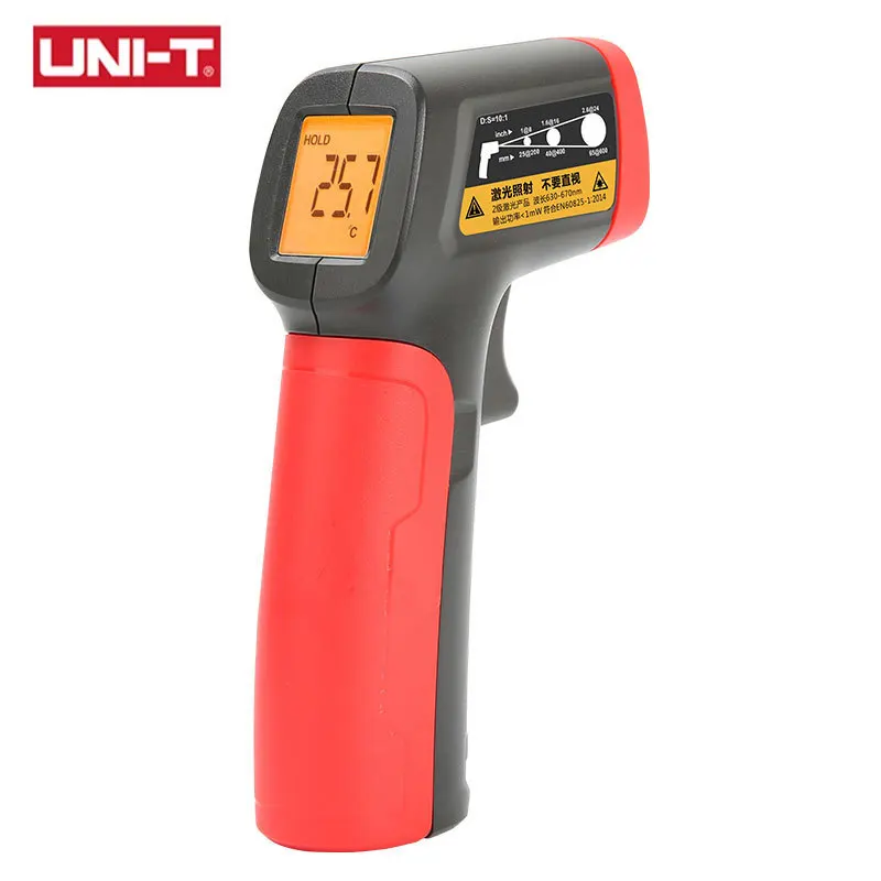 

UNI-T цифровой инфракрасный Термометр, Бесконтактный пистолет для измерения температуры до 400 градусов Цельсия, ЖК-дисплей, ИК-лазер термоut300a ...