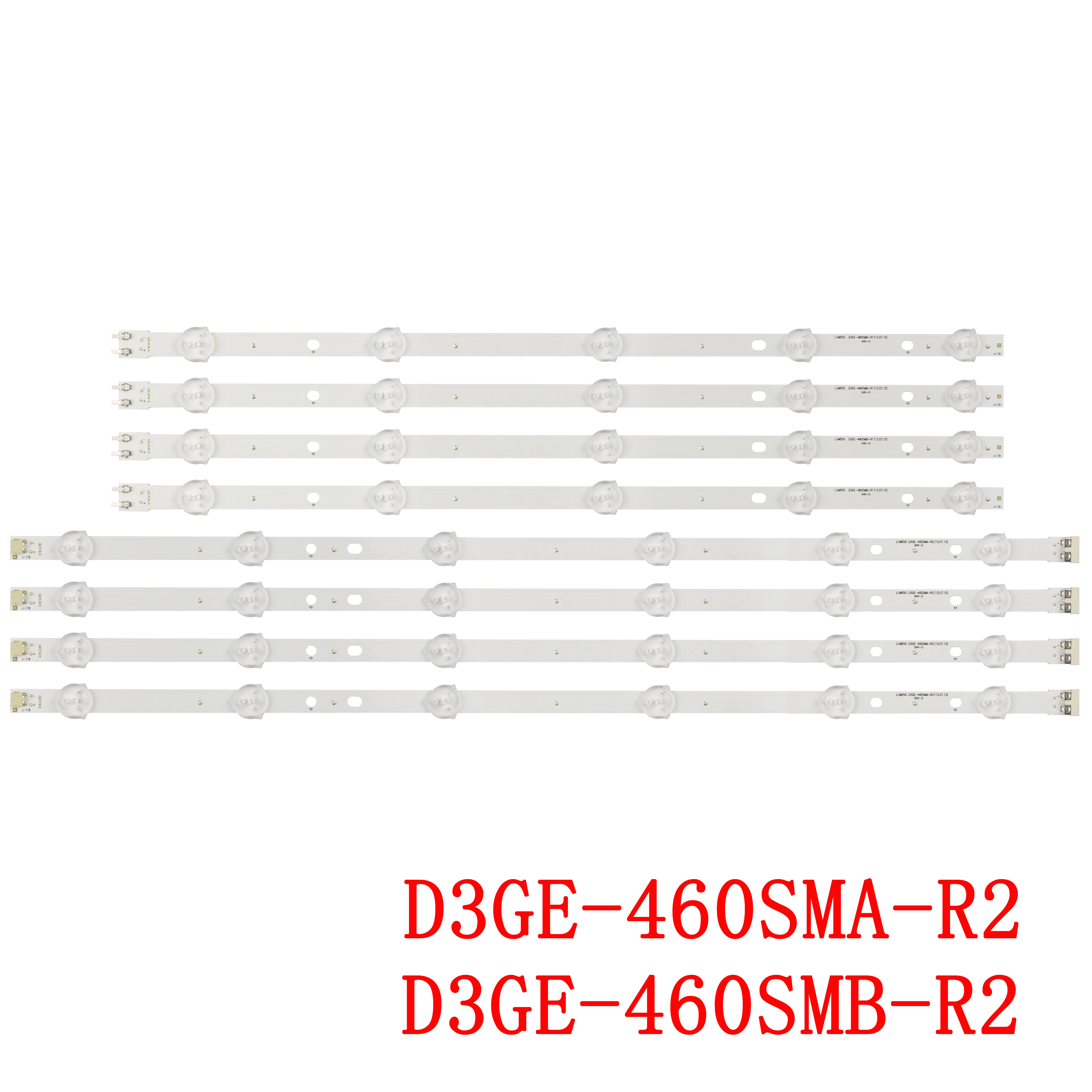 

10set=80pcs LED backlight strip for Samsung UE46H5304 D3GE-460SMB-R2 D3GE-460SMA-R1 BN96-28769A BN96-28768A 2013SVS46_3228N1