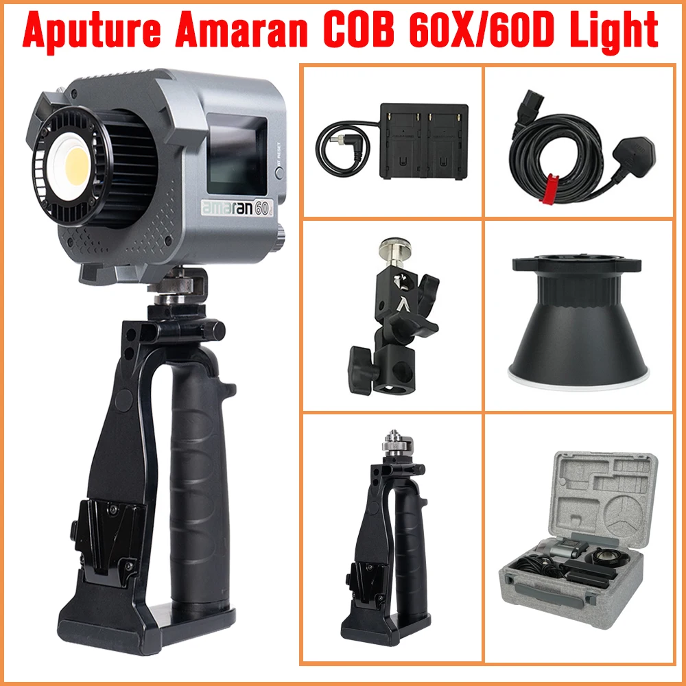 

Aputure Amaran Cob 60X Bi-Color 2700K-6500K Cob 60D 5500K LED Photography Lighting Handheld Indoor Outdoor Shooting Light Live