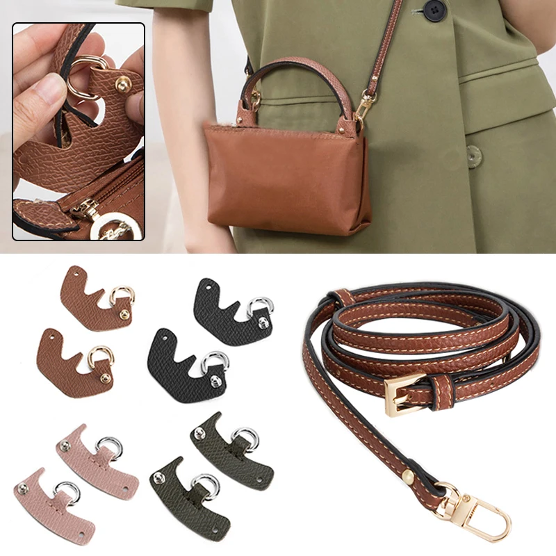 

Bag Strap For Mini Punch-free Genuine Leather Shoulder Strap Set Transformation Crossbody Strap Bag Accessories