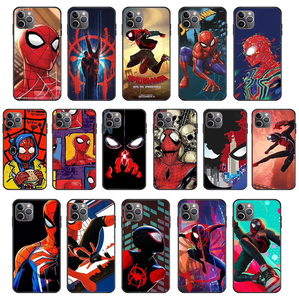 

KK-61 Spiderman Silicone Case For iPhone 5S SE 7 8 Plus X XS XR 11 14 Pro Max