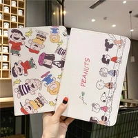 cartoon snoopy ipad air 2021 case air 1 2 silicone protective case for ipad pro mini 4 5 10 2 inch 8th anti drop soft cover gift