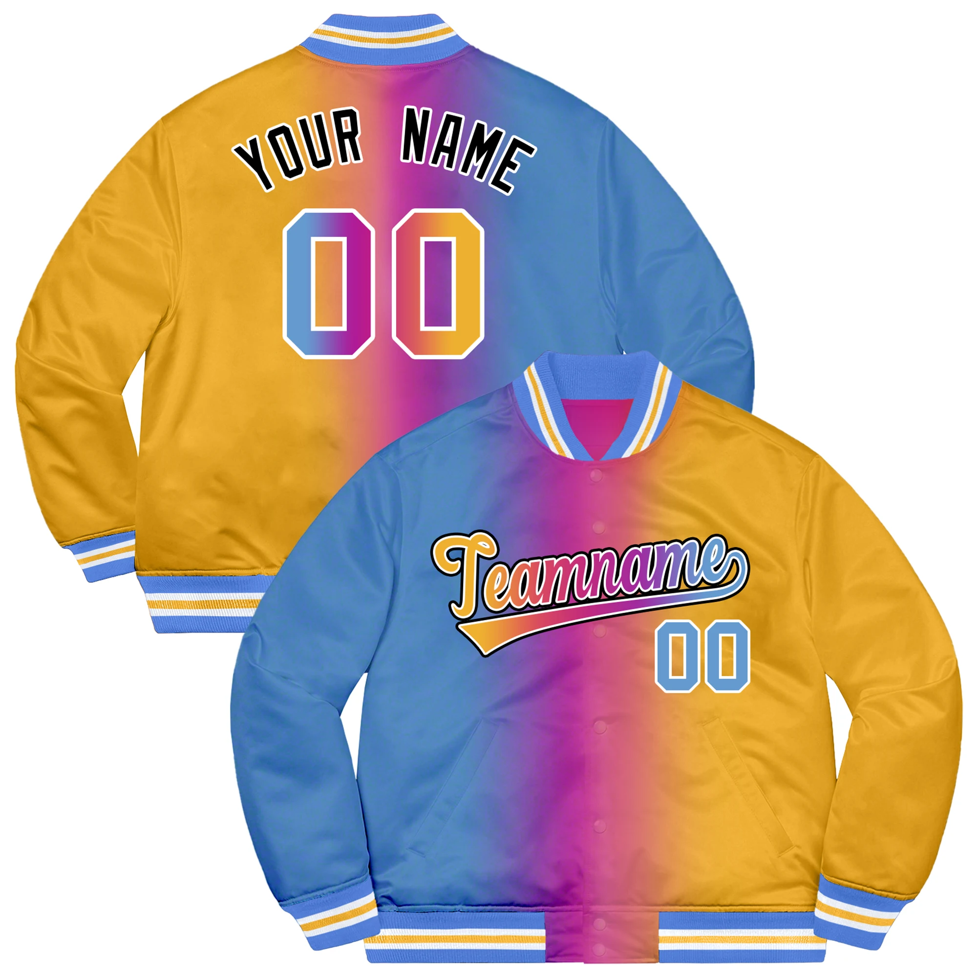 Custom Men's Baseball Jacket Varsity Classic Letterman Bomber Coats Personalized Sports Sweatshirt