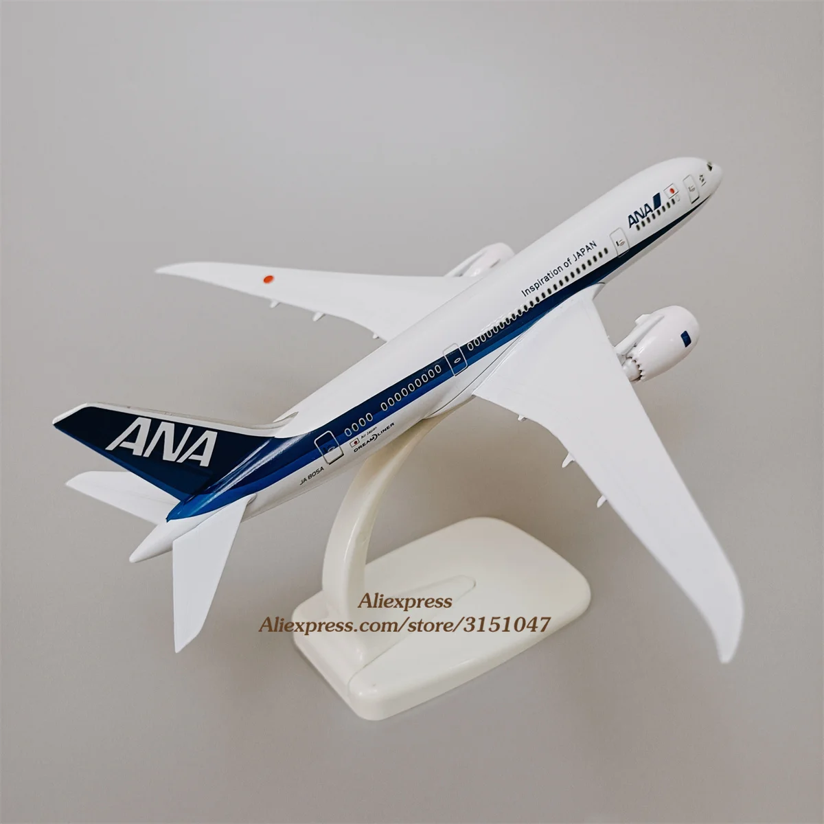 

Модель самолета из сплава 20 см, самолет из Японии, ANA, Боинг 787, B787, авиакомпании, модель самолета под давлением, подарок