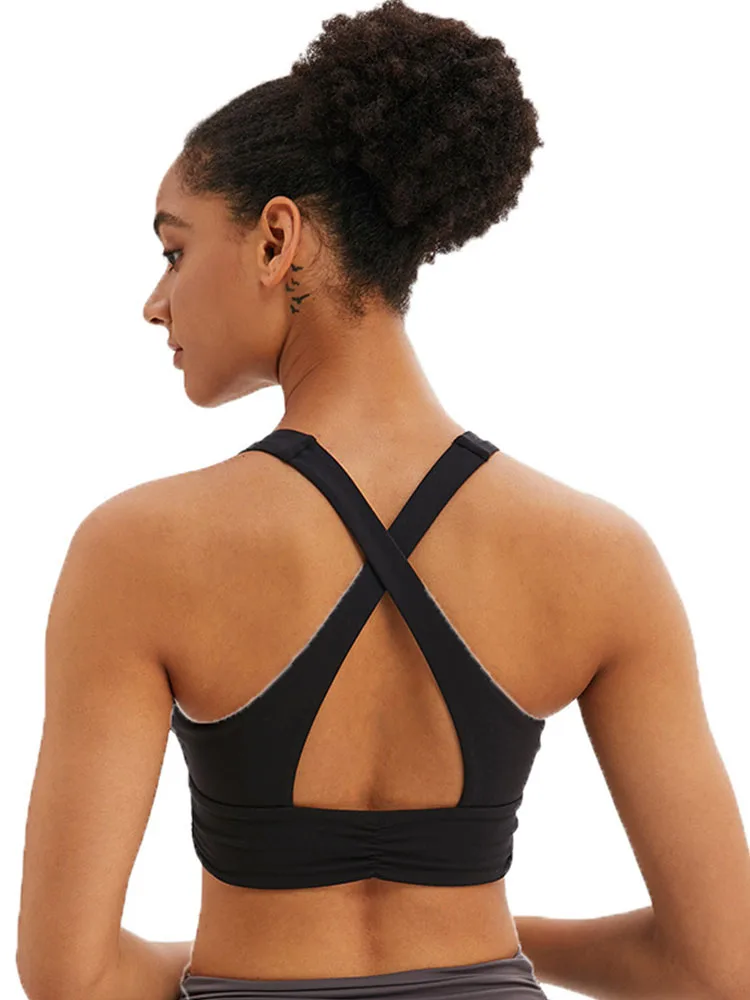 спортивный бюстгальтер женский Бюстгальтер для йоги передняя грудь