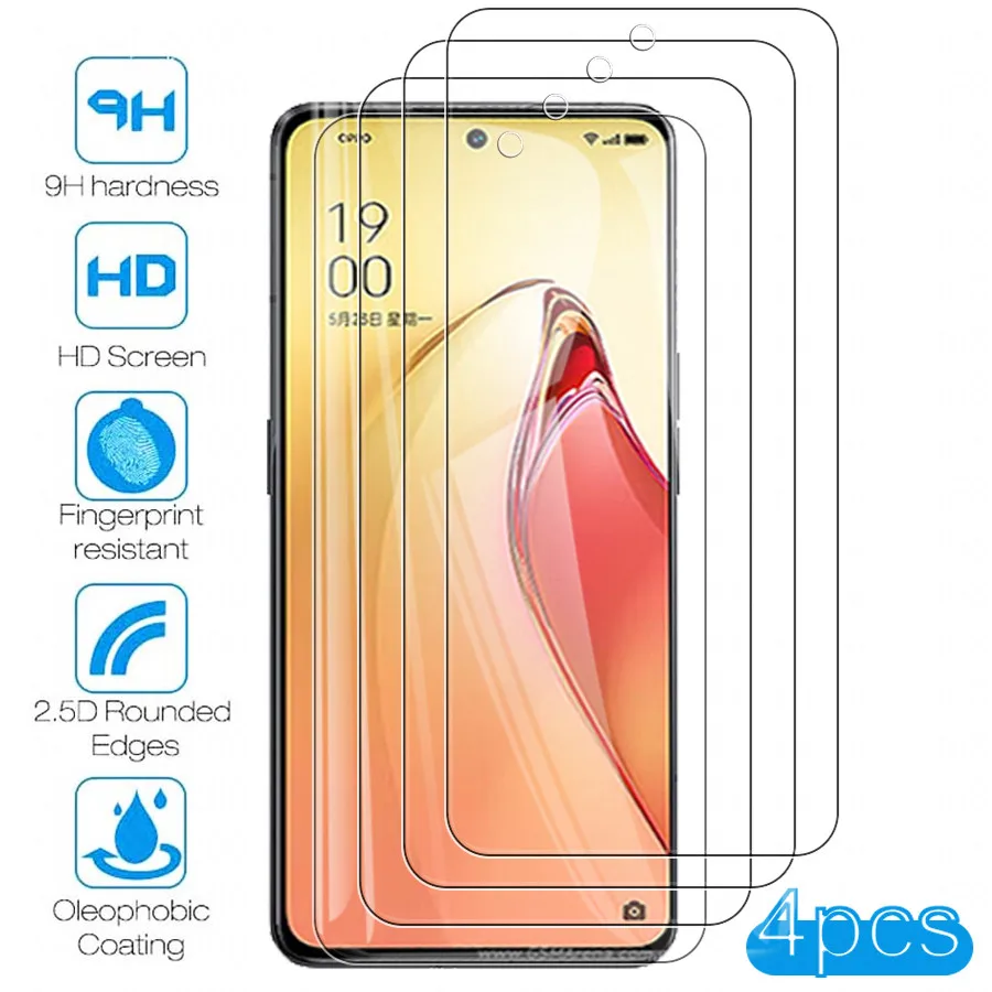 

Защитное стекло для oppo Reno8 Pro + Reno 8 8Pro, 4 шт.