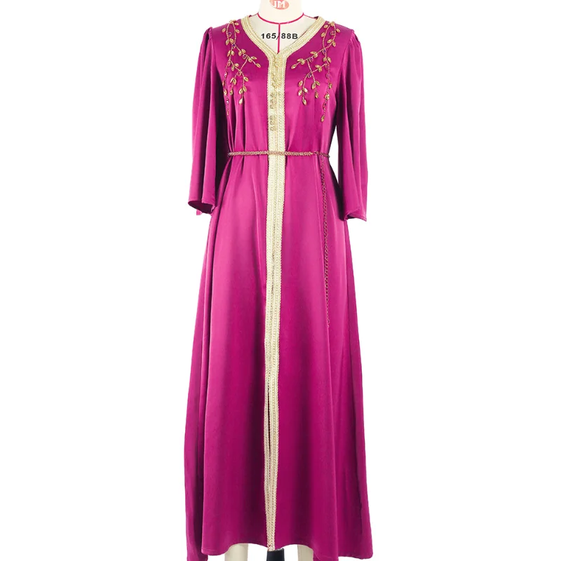 Eid Mubarak Abaya Dubai Turkey Muslim Hijab Dress Kaftan Islam Clothing Abayas Dresses For Women Robe Musulman Femme Vestidos