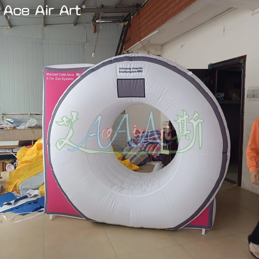 

Nice Design 2m W Inflatable CT Scanner Replica Scanistor Model With Air Blower For Advertising or Event