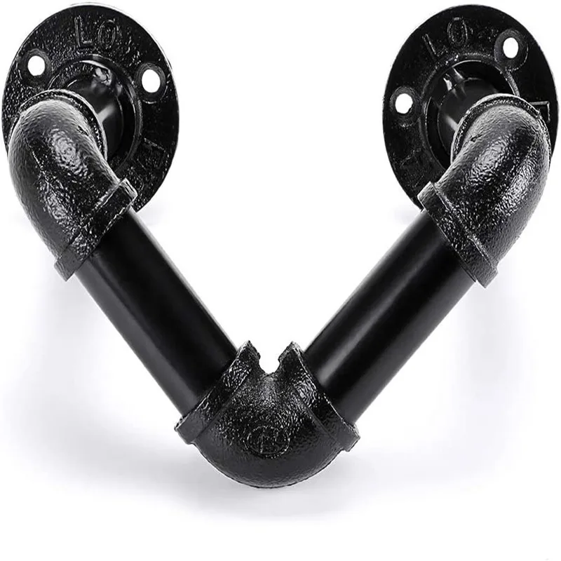 Rod Bracket Industrial Pipeline Metal Wall Mounted Towel Rac