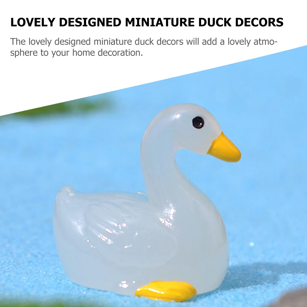 6 шт. миниатюрные животные аквариум светящиеся декоративные фигурки крошечные