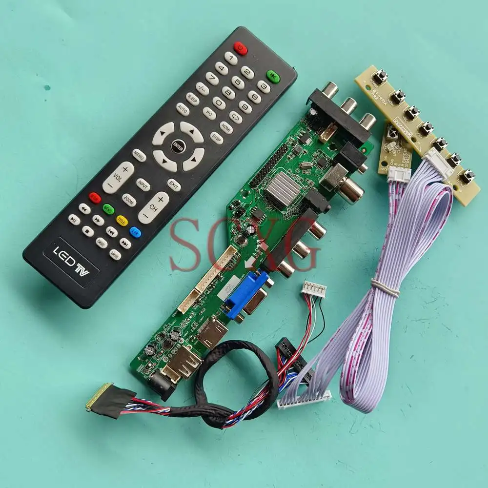 

Совместимый с BT140GW01 V.5 1366 768 VGA AV USB HDMI ЖК-монитор 40 Pin LVDS 14 "цифровой сигнал DVB комплект платы управления драйвером