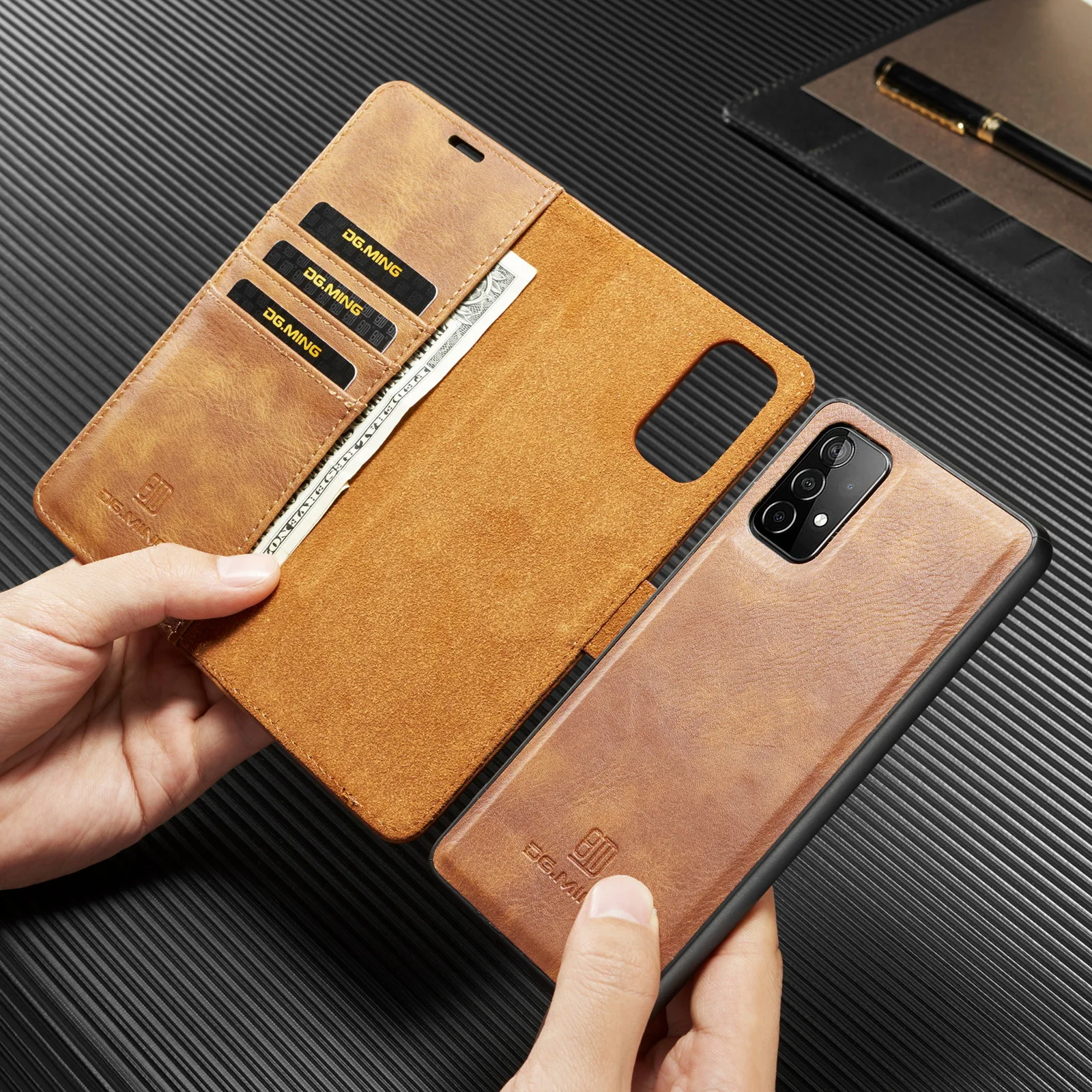 Flip Magnetic 2in1 Detachable Case for Galaxy A73 A53 A33 A23 A13 A22 A32 A52 A72 A12 A42 A51 A71 Leather Cover Wallet Stand