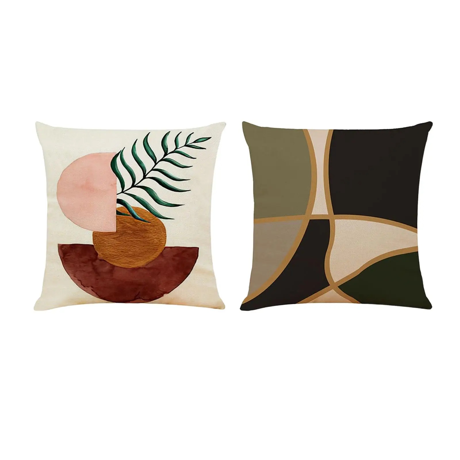 

Soft Decorative Pillow Case Arts 45x45cm Home Decor Square Abstract Geometry Linen Throw Pillow Case for Living Room Indoor