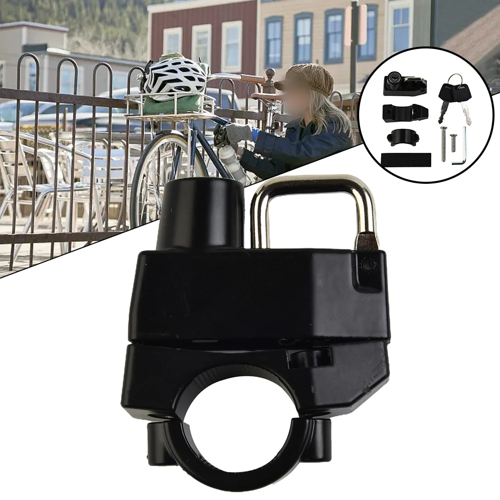 

Anti-theft Helmet Lock Thickened Motorcycle Handlebar Fixed Helmet Bicycle Lock Aluminum Alloy Outdoor Cycling Safety Equipment