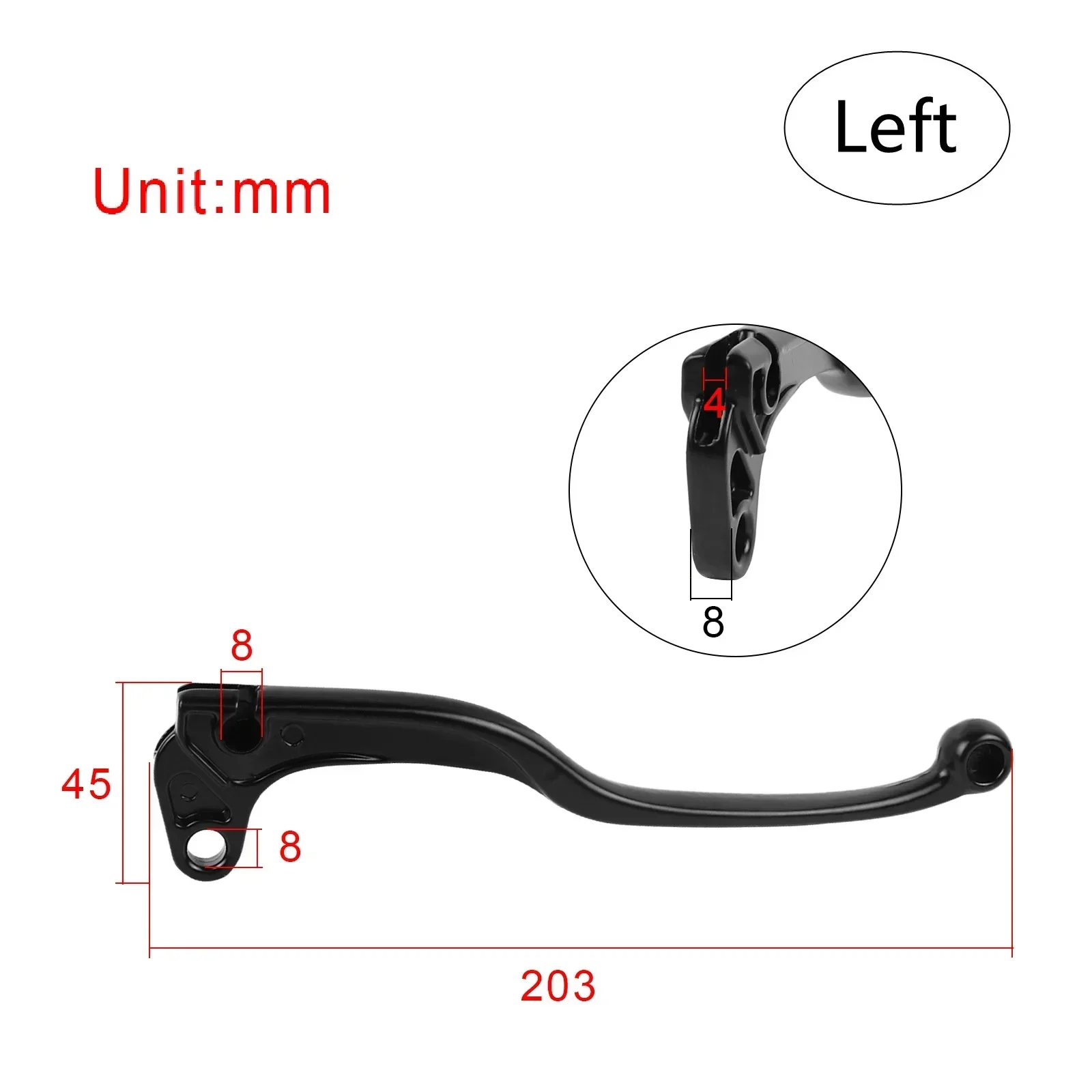 

Тормозной рычаг, ручка сцепления для Yamaha PW80 TTR90 TTR110 TTR125 TW200 RT100 MX 100 175 YZ80 YZ100 YZ125 YZ250 BW200 TT250