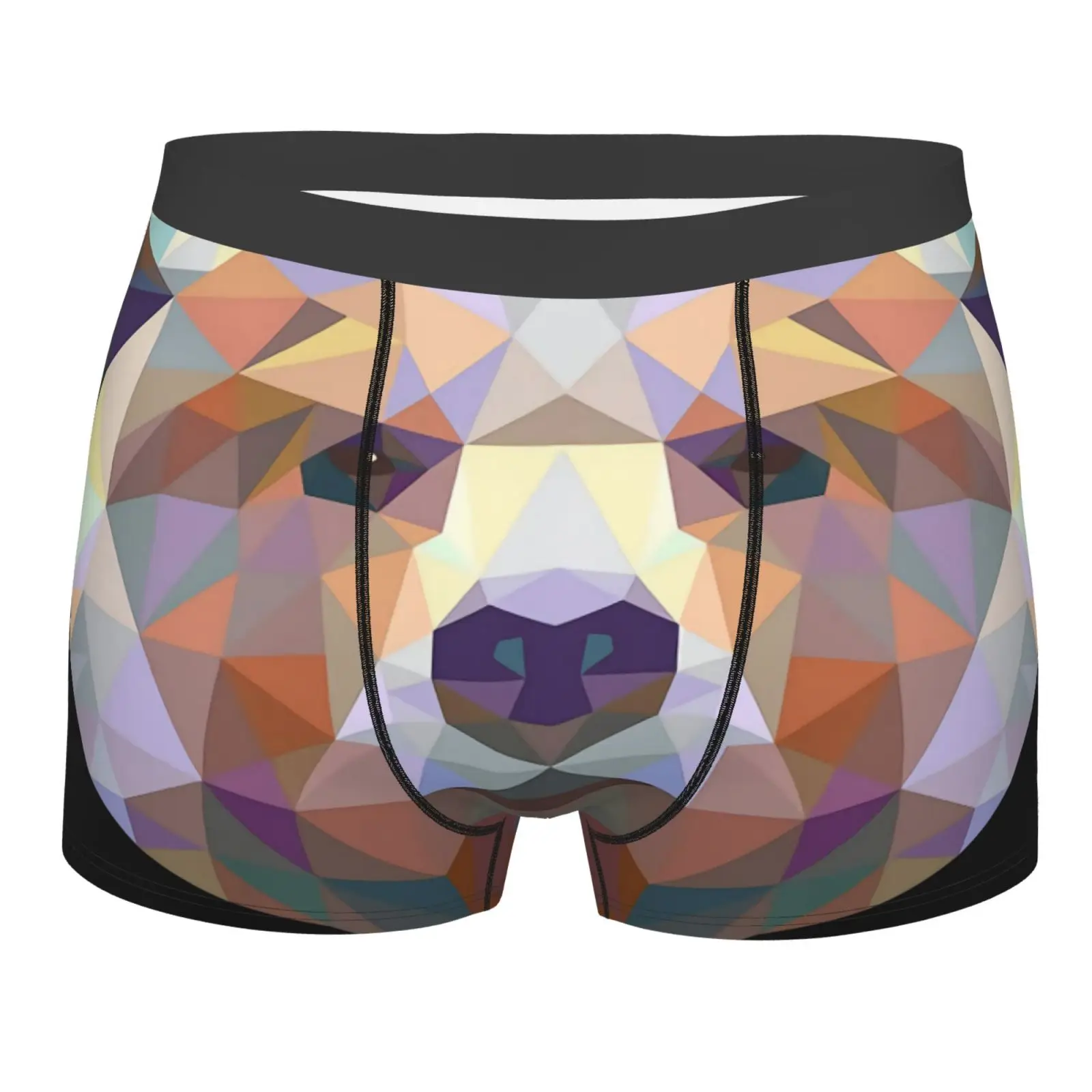 

The Bear Face Animals Faces Men Underwear Underwear Lot Long Men Polyester Boxer Shorts Polyester For Guys Sexy Mens Underwear