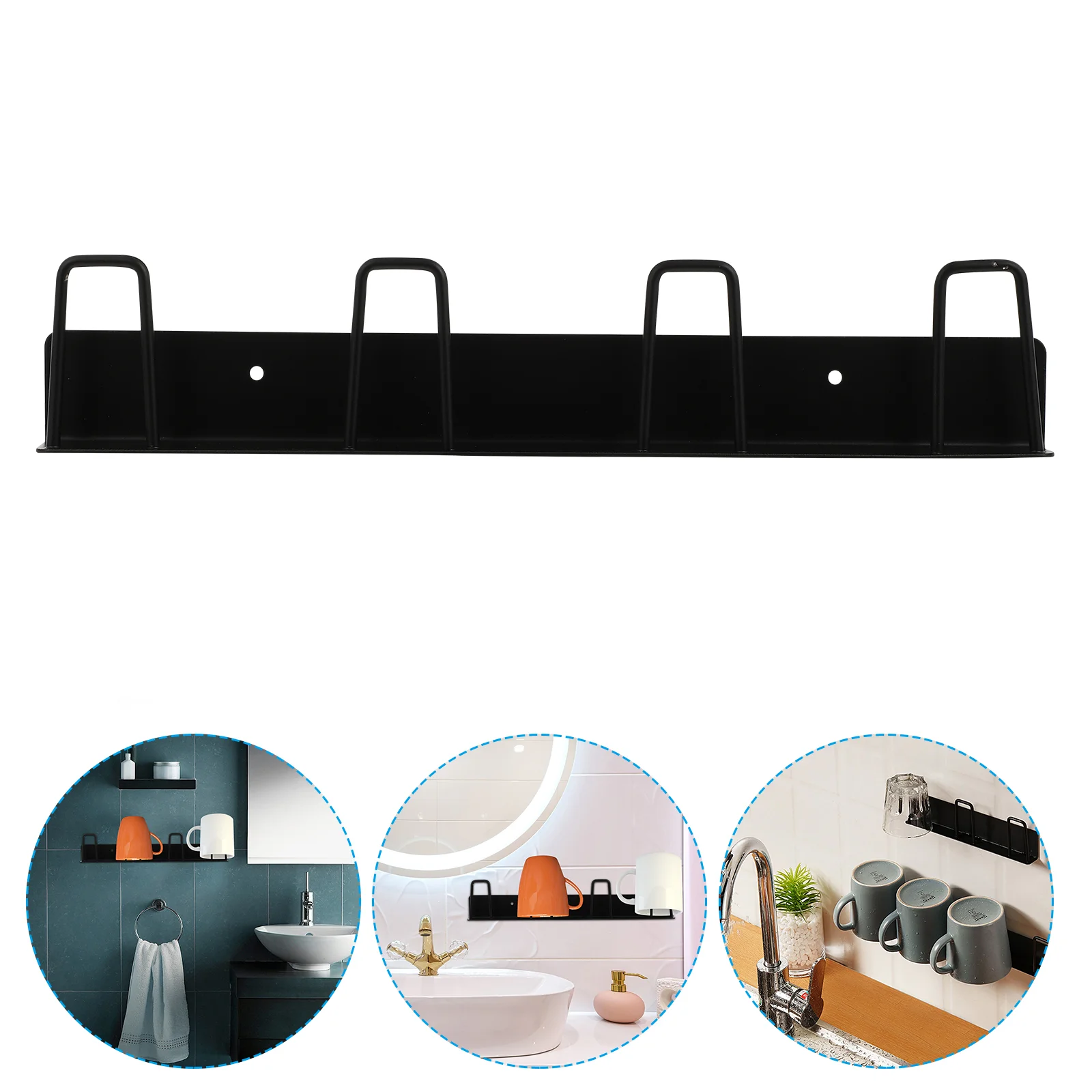 

Hanging Coffee Mug Rack Wall Cup Rack Coffee Mug Display Shelf Coffee Mug Shelf Cup Display Organizer