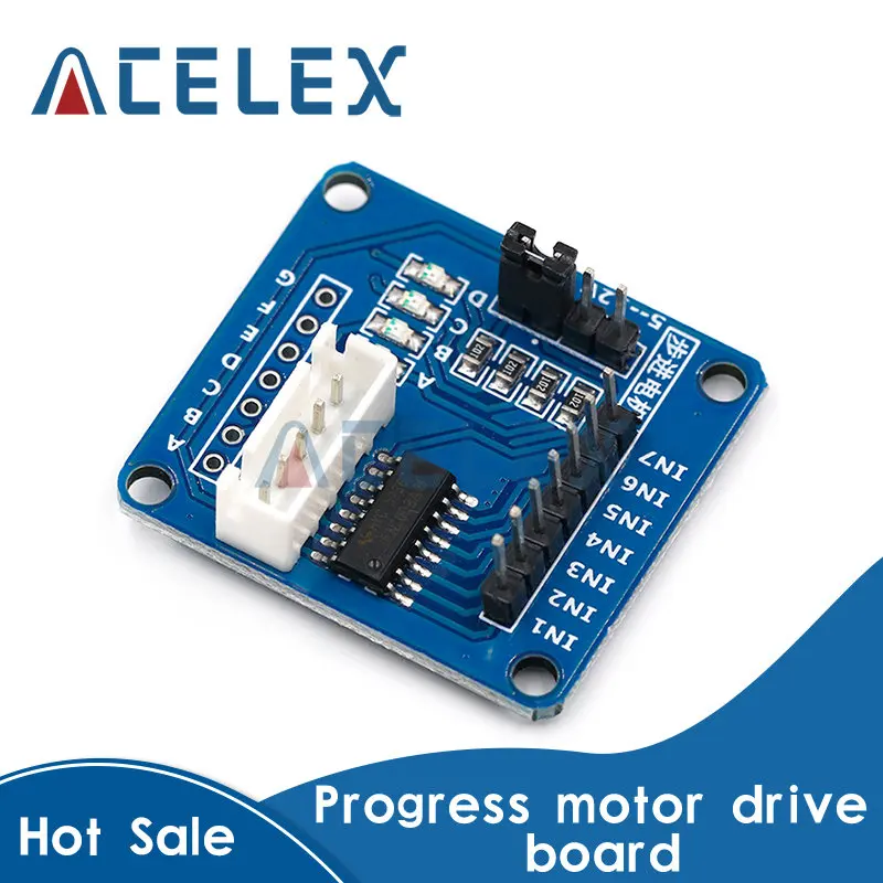 

Модуль тестирования платы драйвера шагового двигателя ULN2003 для Arduino AVR SMD