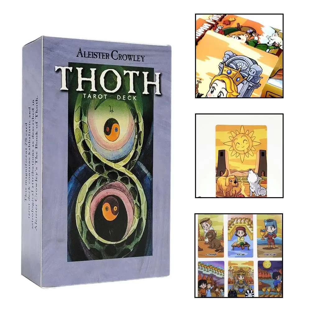 78 шт. карты Alester crowley thoth Tarot для настольных игр